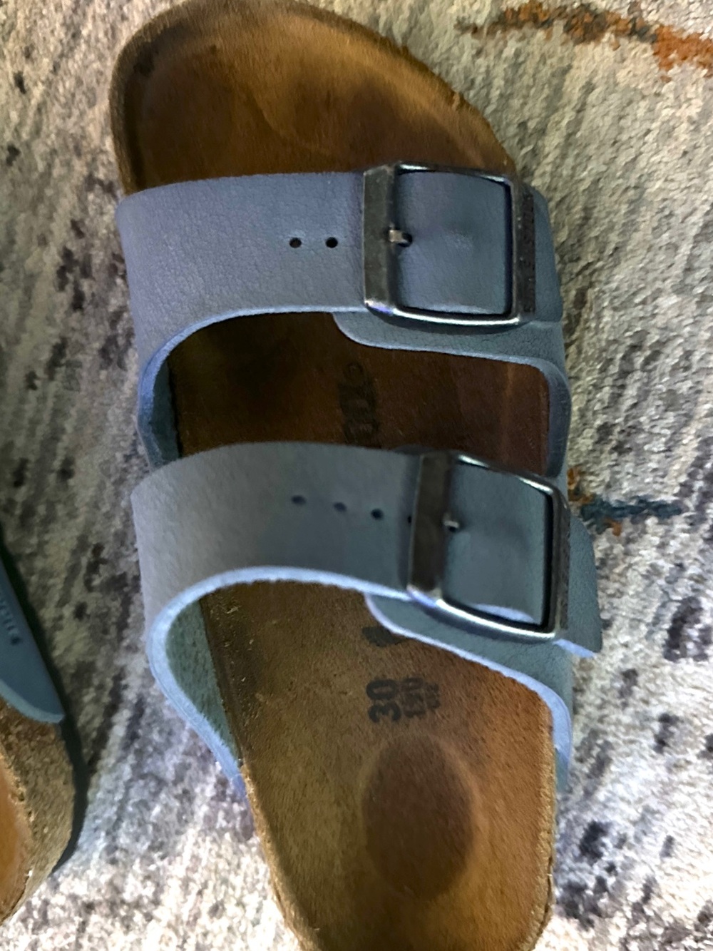 Birkenstock Kids Two-Buckle Slide Sandals in Light Blue - Picture 4 of 4